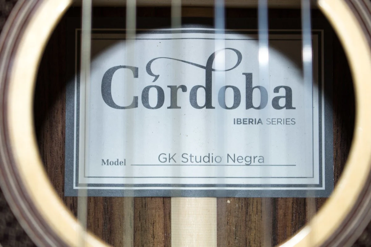 Cordoba GK Studio Negra Nylon-String Acoustic-Electric Guitar - Natural - Image 9