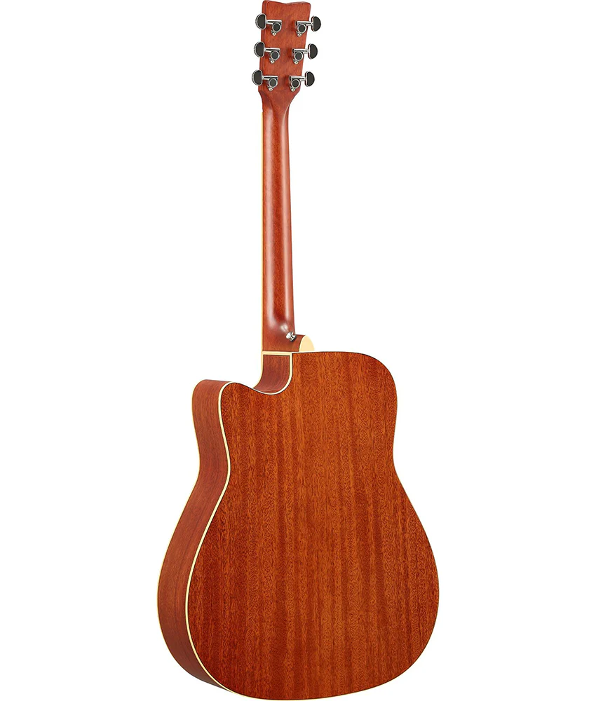 Yamaha FGC-TA FG Cutaway TransAcoustic Acoustic-Electric Guitar - Brown Sunburst - Image 3